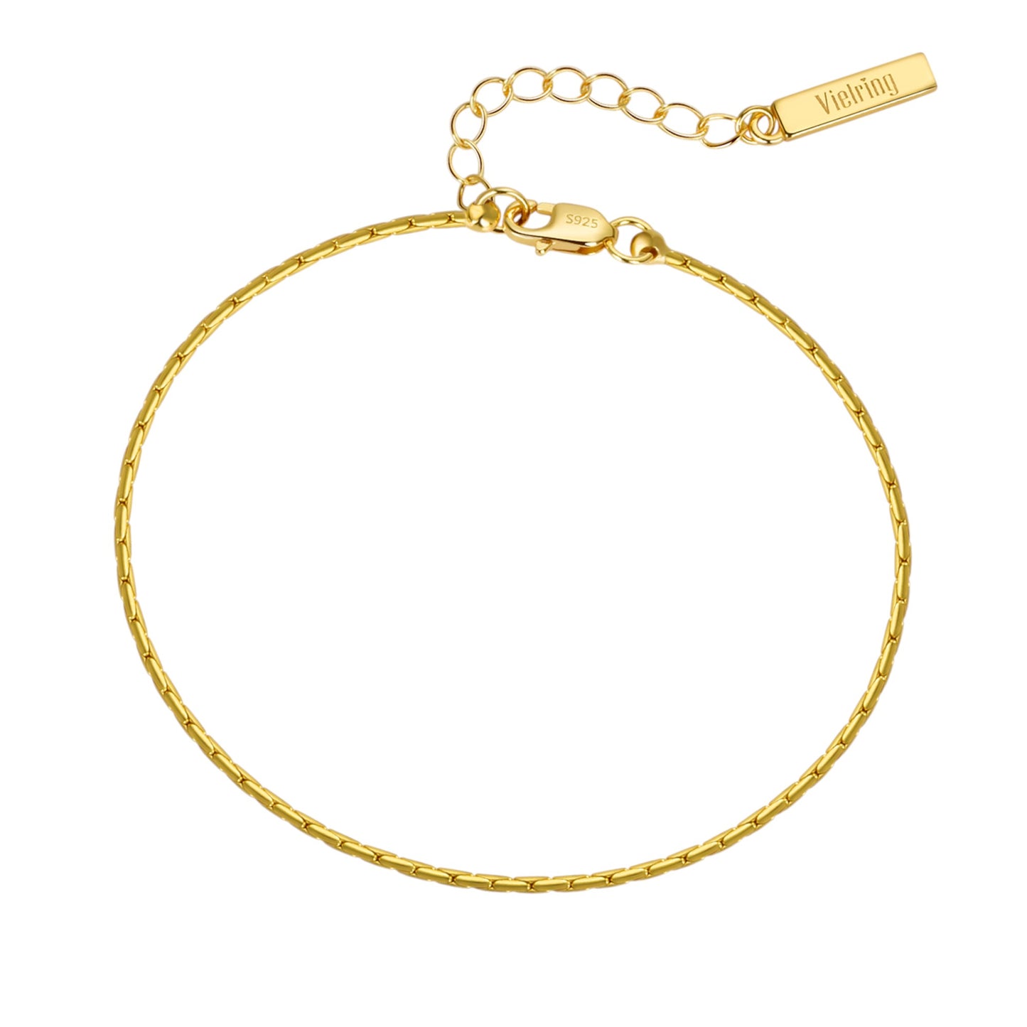 Wire Bracelet Adjustable 1.3mm - 925 Silver