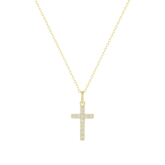 Square Zirconia Necklace - 925 Silver