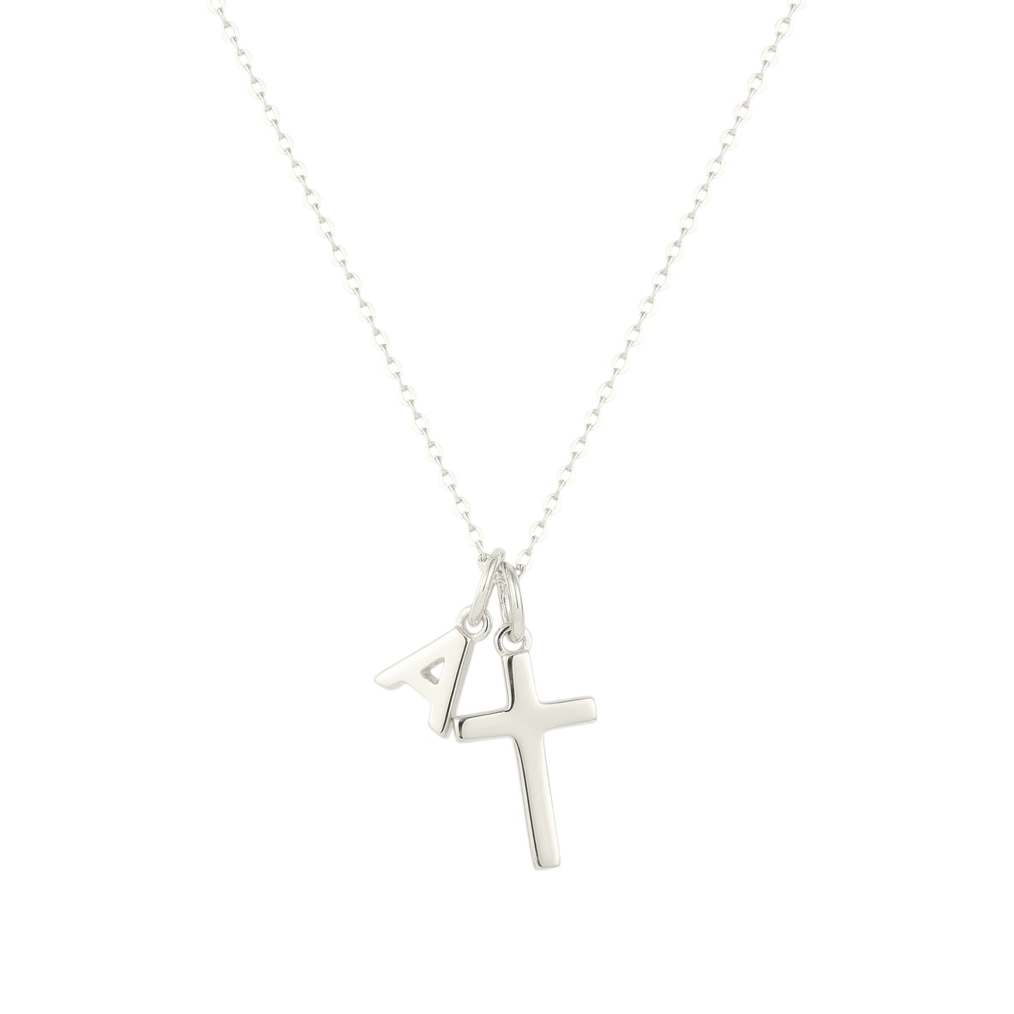 Square Zirconia Necklace - 925 Silver