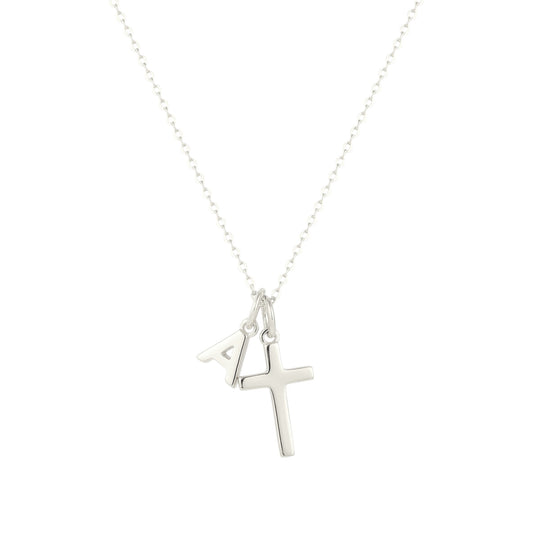Square Zirconia Necklace - 925 Silver