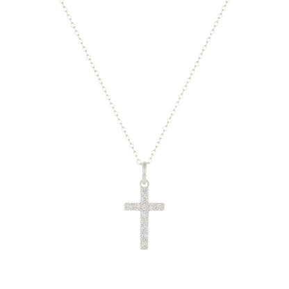 Vielring - Zirkonia Kreuz Halskette - 925 Silber - Silber
