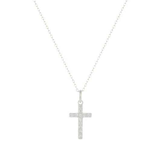 Square Zirconia Necklace - 925 Silver