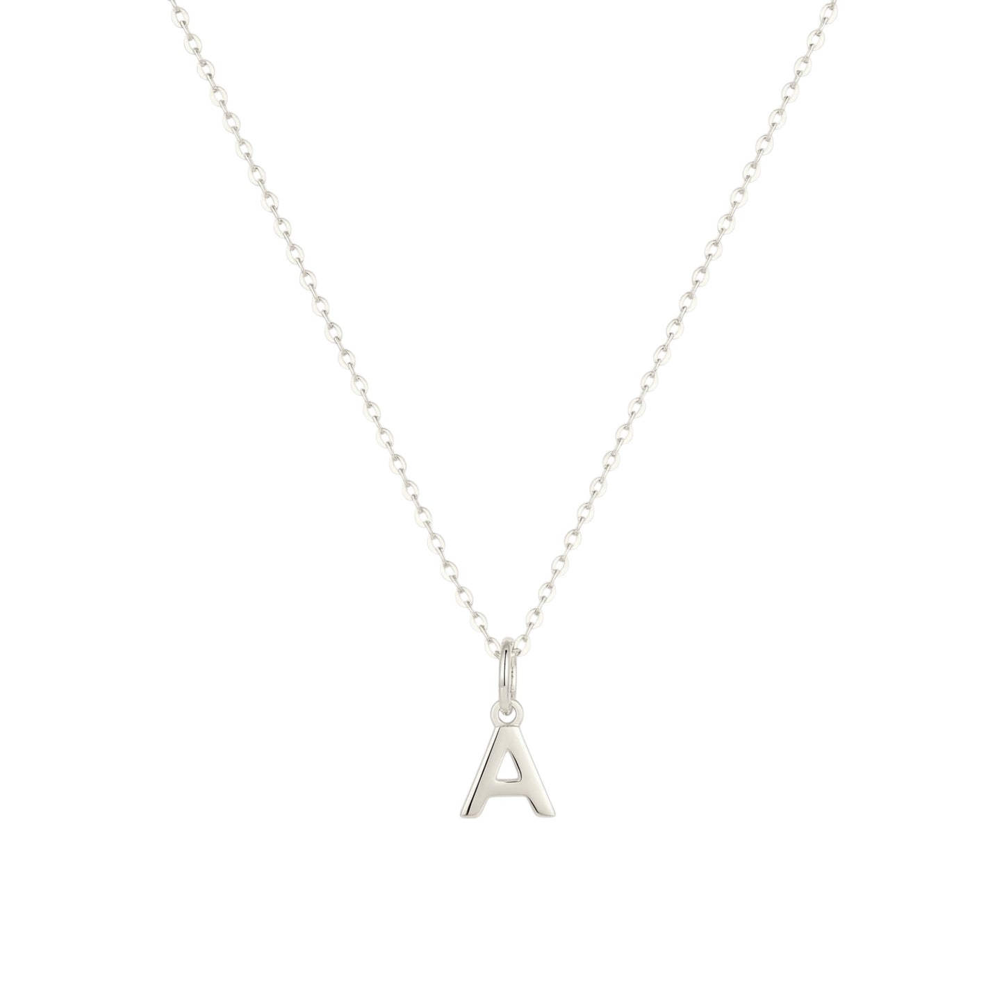 Square Zirconia Necklace - 925 Silver
