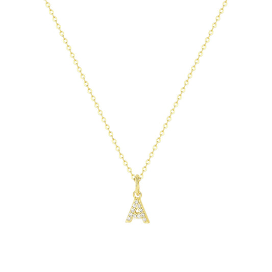 Square Zirconia Necklace - 925 Silver