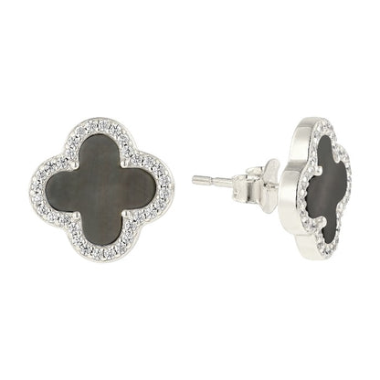 Dainty crystal hoop earrings • Zirconia crystals