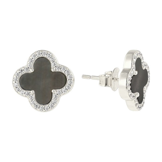 Dainty crystal hoop earrings • Zirconia crystals