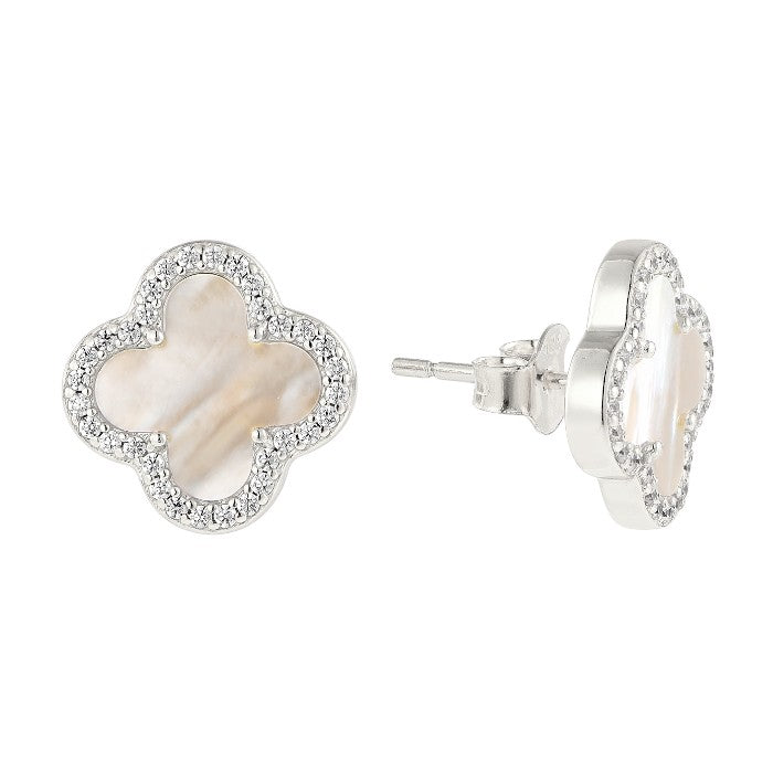 Dainty crystal hoop earrings • Zirconia crystals