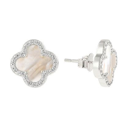 Dainty crystal hoop earrings • Zirconia crystals