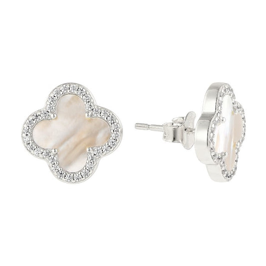 Dainty crystal hoop earrings • Zirconia crystals