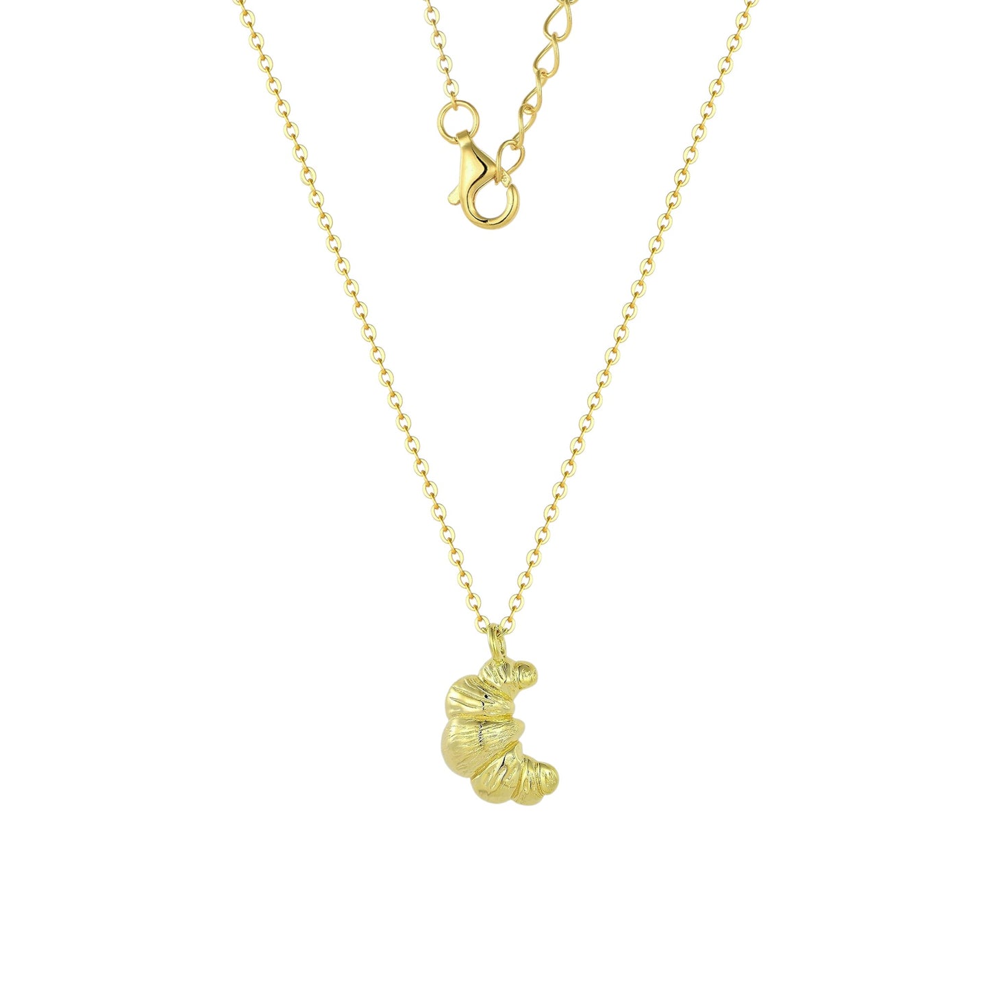 Vielring - Croissant Halskette - 925 Silber - Gold