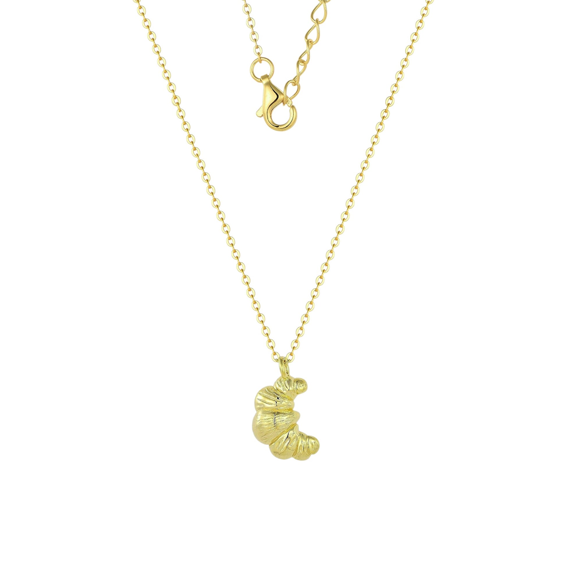 Vielring - Croissant Halskette - 925 Silber - Gold
