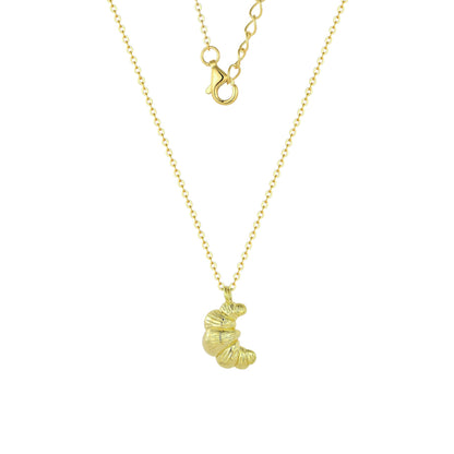 Vielring - Croissant Halskette - 925 Silber - Gold