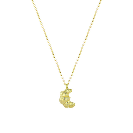 Vielring - Croissant Halskette - 925 Silber - Gold