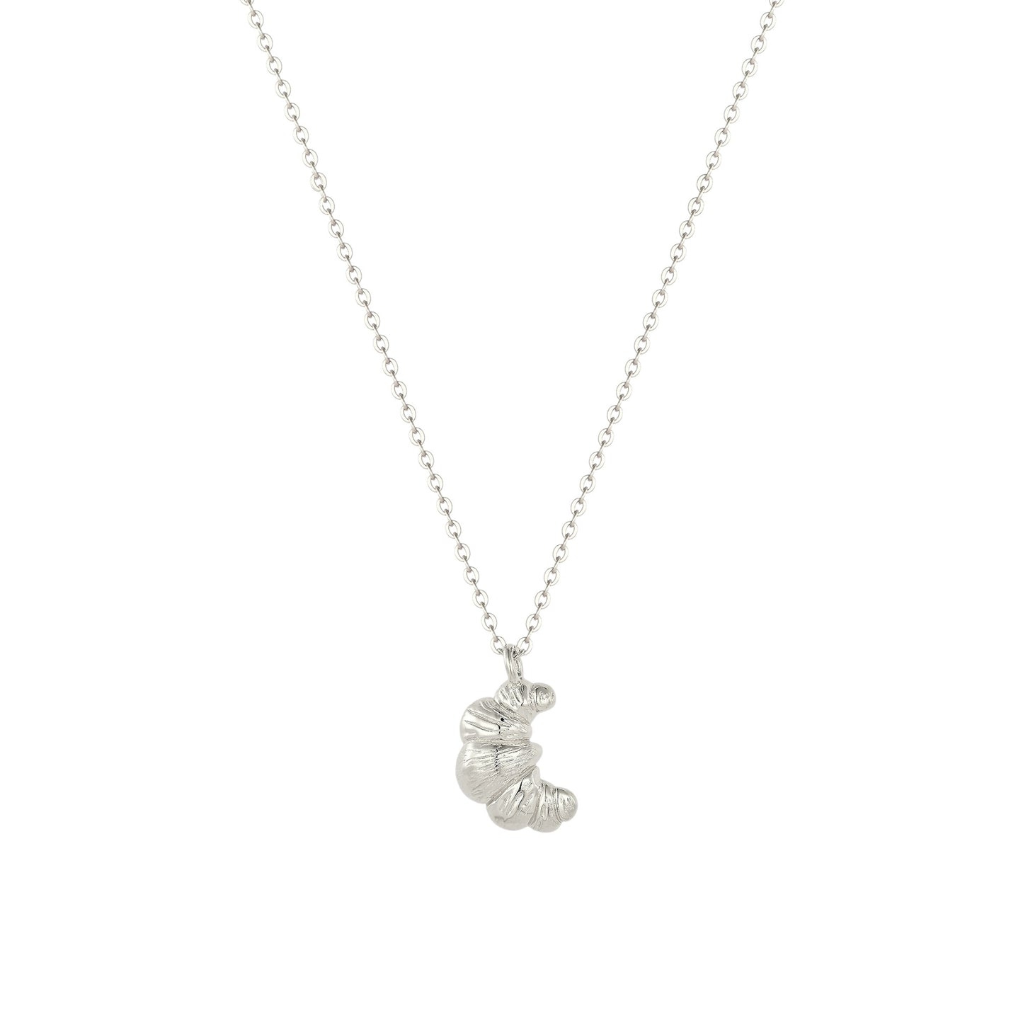 Vielring - Croissant Halskette - 925 Silber - Silber