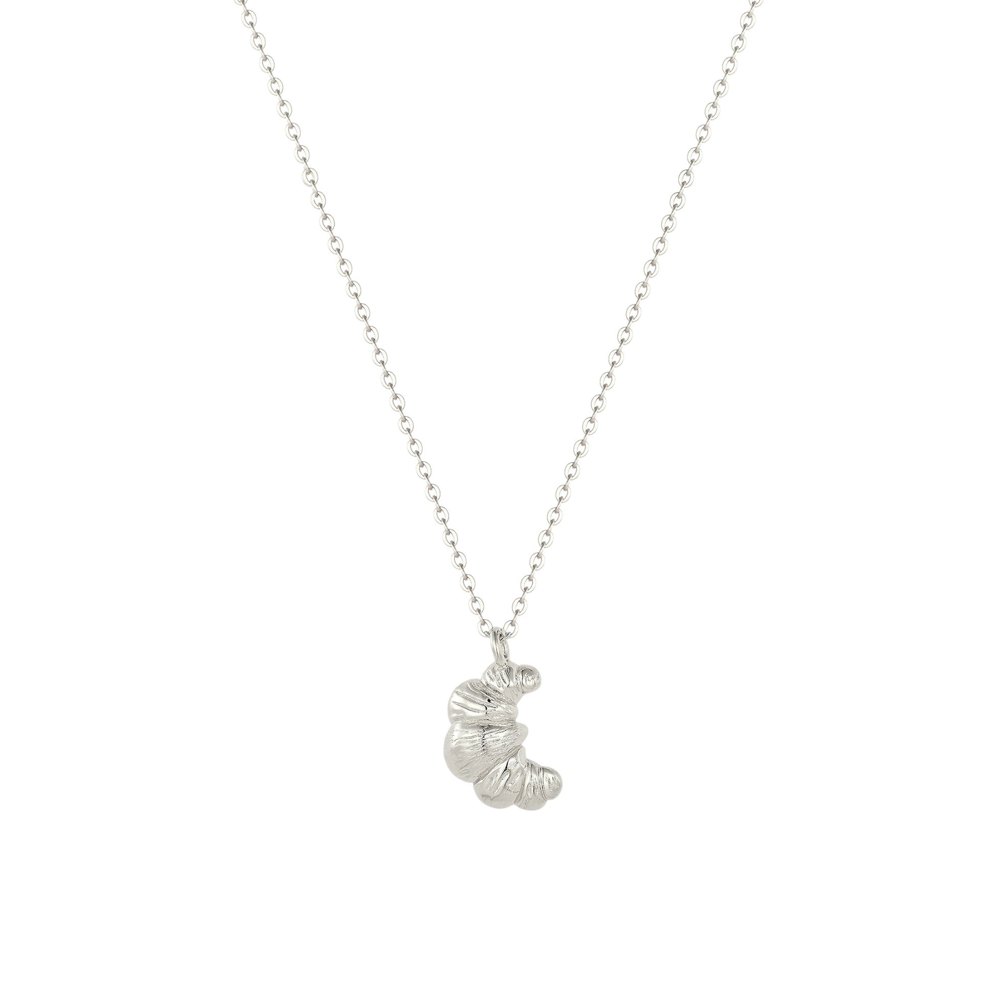 Vielring - Croissant Halskette - 925 Silber - Silber