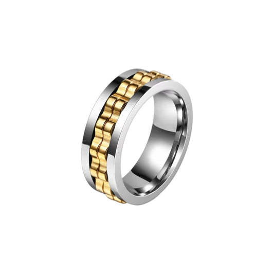 Zahnrad Anti-Stress-Ring – Edelstahl