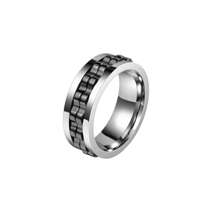 Vielring - Zahnrad Anti-Stress-Ring – Edelstahl - Edelstahl / 49 | ø15.6