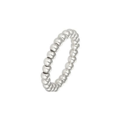 Vielring - Elastischer Kugel Anti-Stress-Ring - Edelstahl / Gold / 49-54