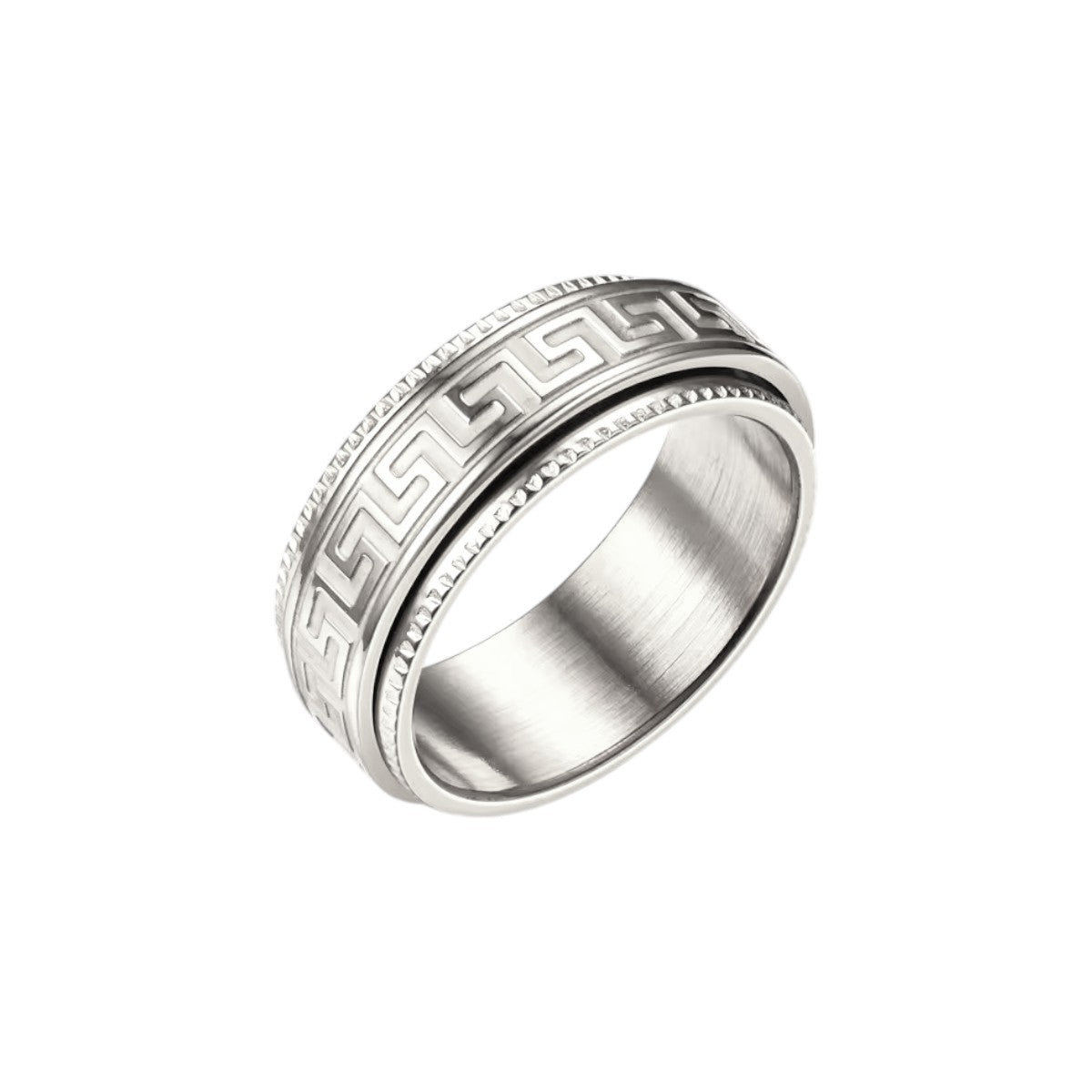Moon Sun Rotating Ring - Stainless Steel