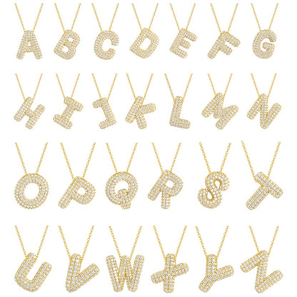 Square Zirconia Necklace - 925 Silver