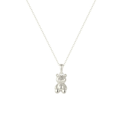 Square Zirconia Necklace - 925 Silver