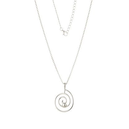 Spiral Anti-Stress-Halskette – 925 Silber