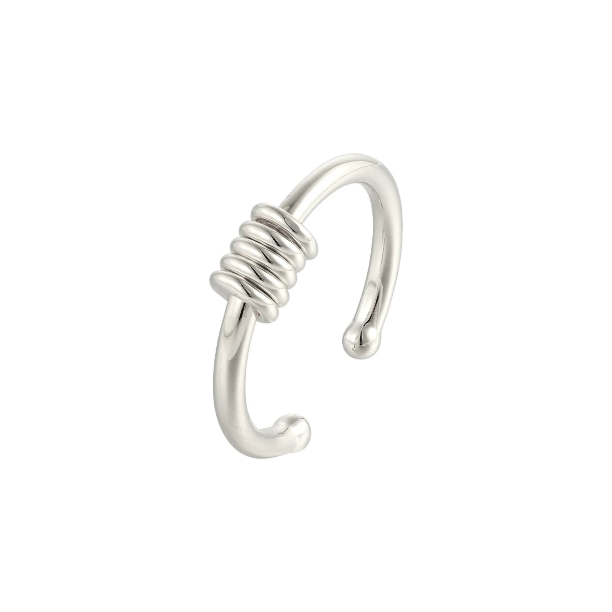 Scheiben Anti-Stress-Ring - 925 Silber