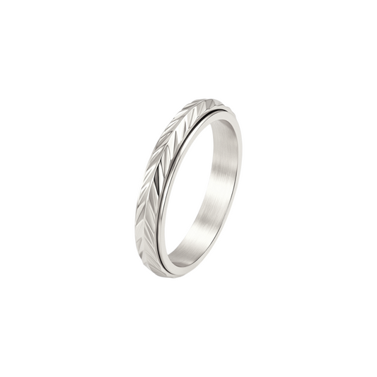 Feder Drehbarer Anti-Stress-Ring – Edelstahl