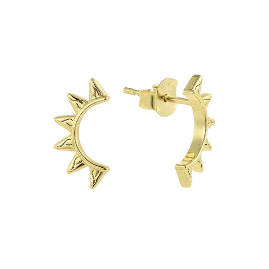 Dainty crystal hoop earrings • Zirconia crystals