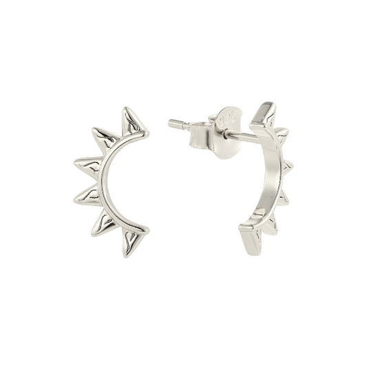 Dainty crystal hoop earrings • Zirconia crystals