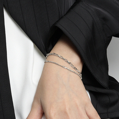 Partner bracelet 925 Sterling silver • Engraving as desired