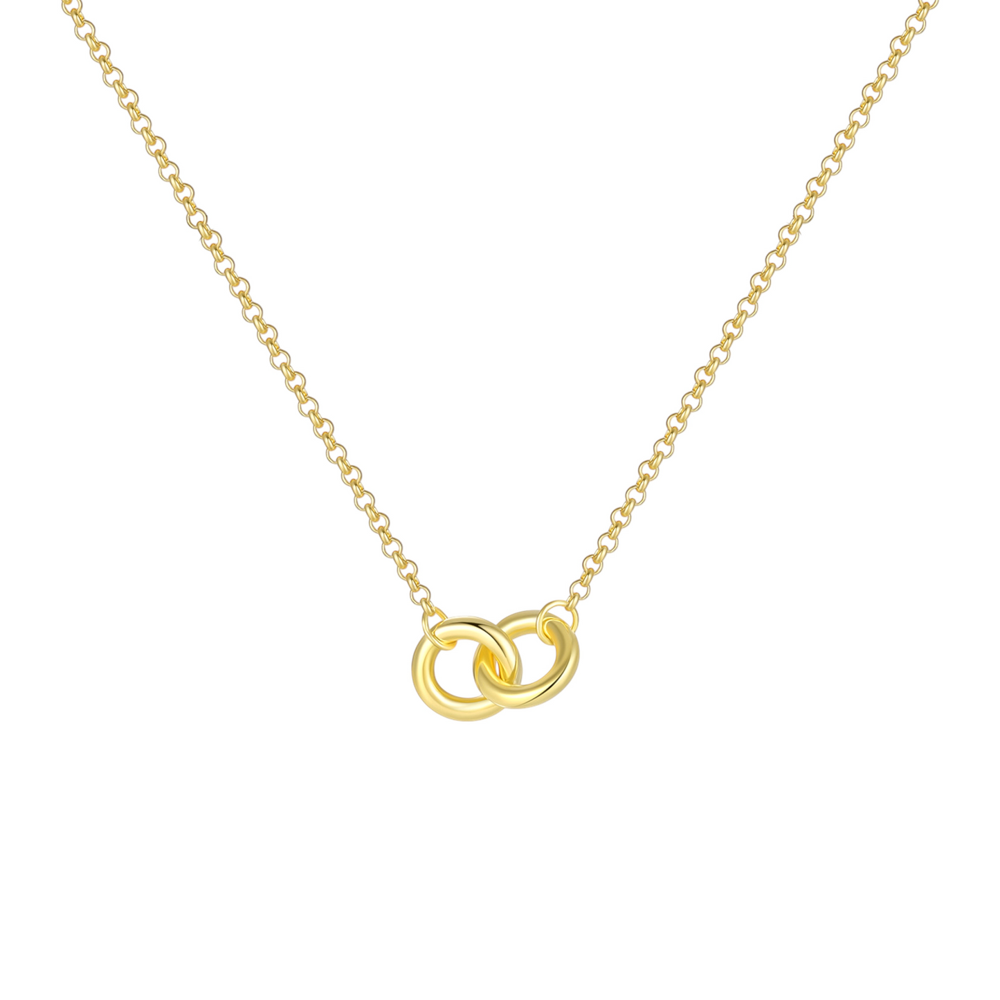 Gold Abstract Ring • 925 Sterling Silver Open Ring