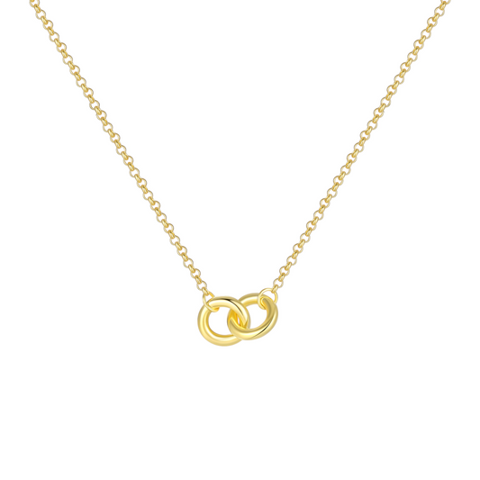 Gold Abstract Ring • 925 Sterling Silver Open Ring