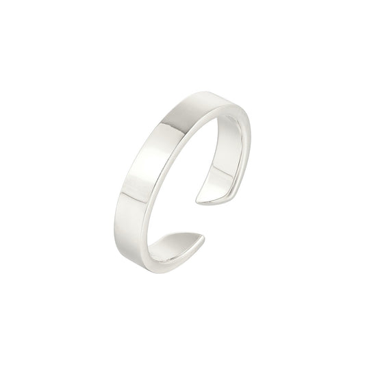 Gold Abstract Ring • 925 Sterling Silver Open Ring