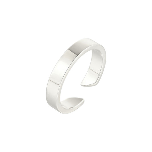 Gold Abstract Ring • 925 Sterling Silver Open Ring