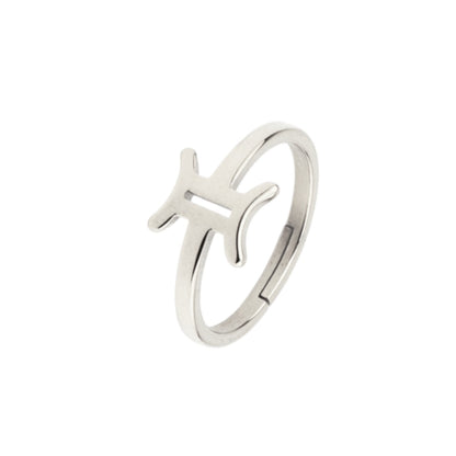 Gold Abstract Ring • 925 Sterling Silver Open Ring