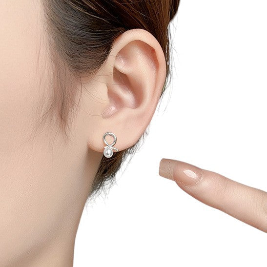 Dainty crystal hoop earrings • Zirconia crystals