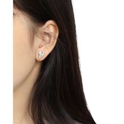 Dainty crystal hoop earrings • Zirconia crystals