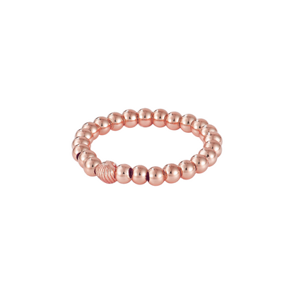 Muschel Kugel Anti-Stress-Ring – 925 Silber