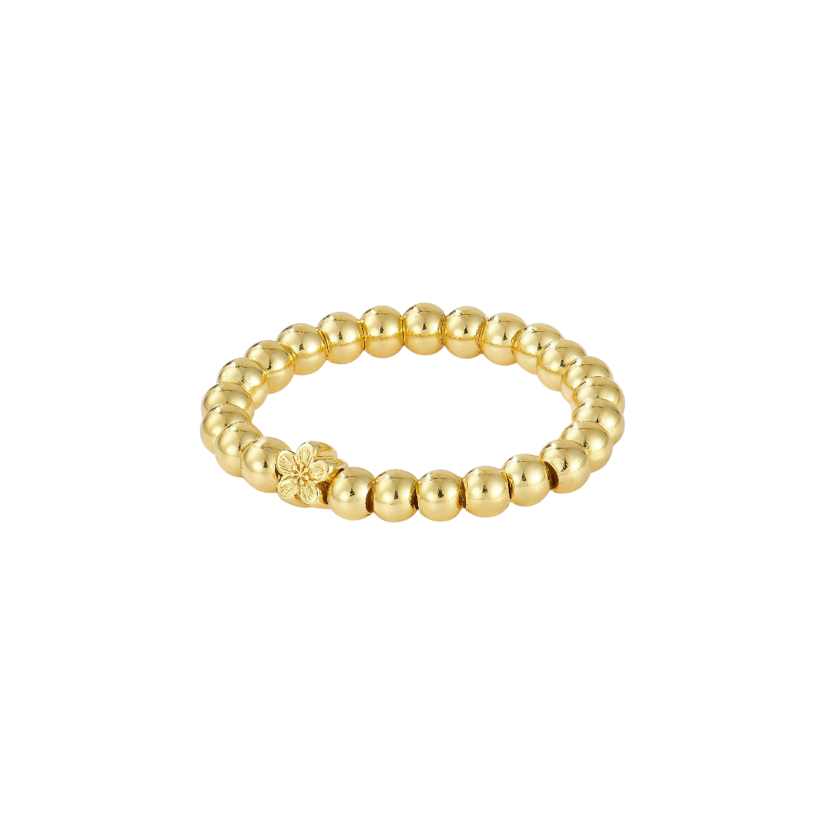 Blüten Kugel Anti-Stress-Ring – 925 Silber