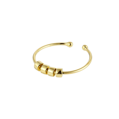 Zylinder Anti-Stress-Ring – 925 Silber