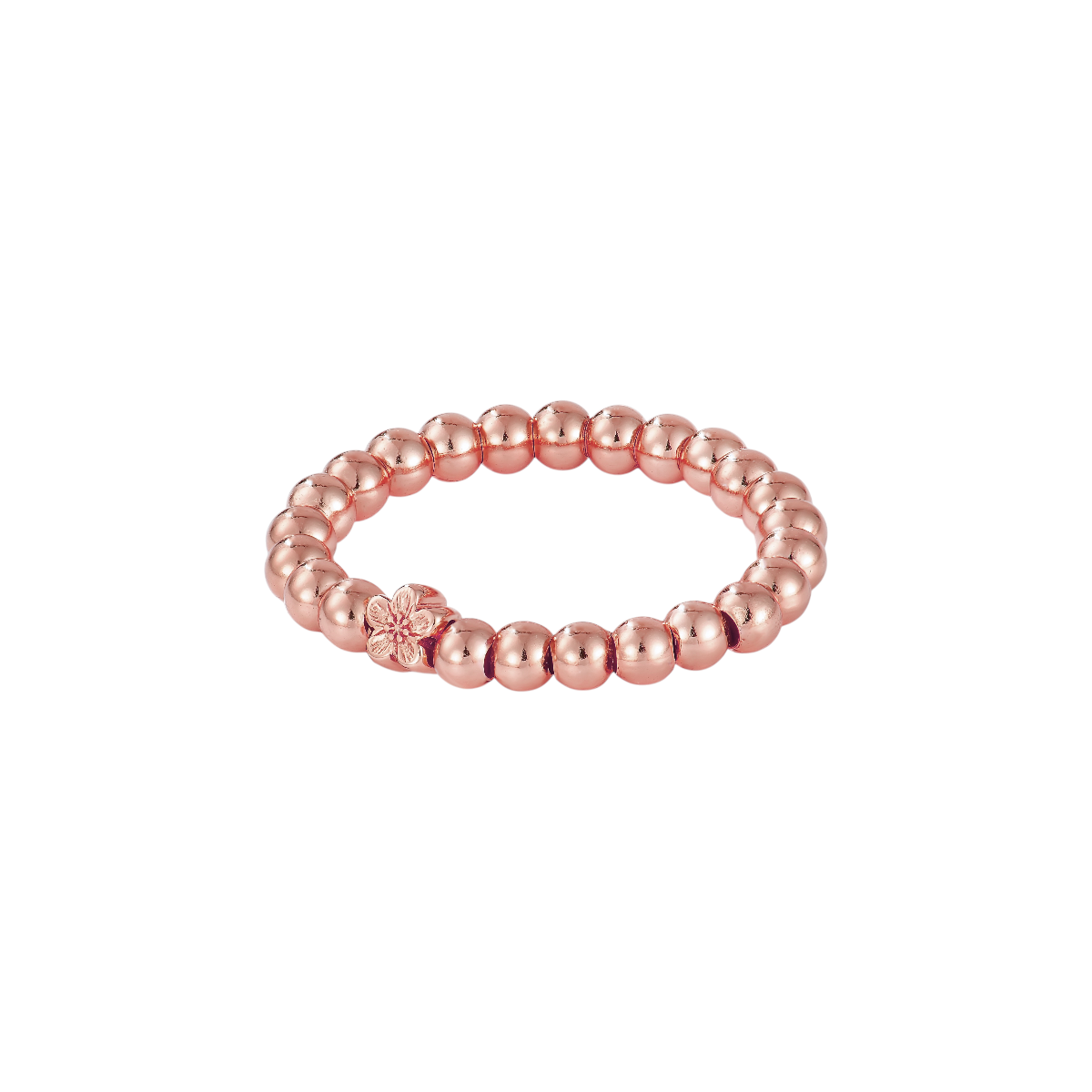 Blüten Kugel Anti-Stress-Ring – 925 Silber