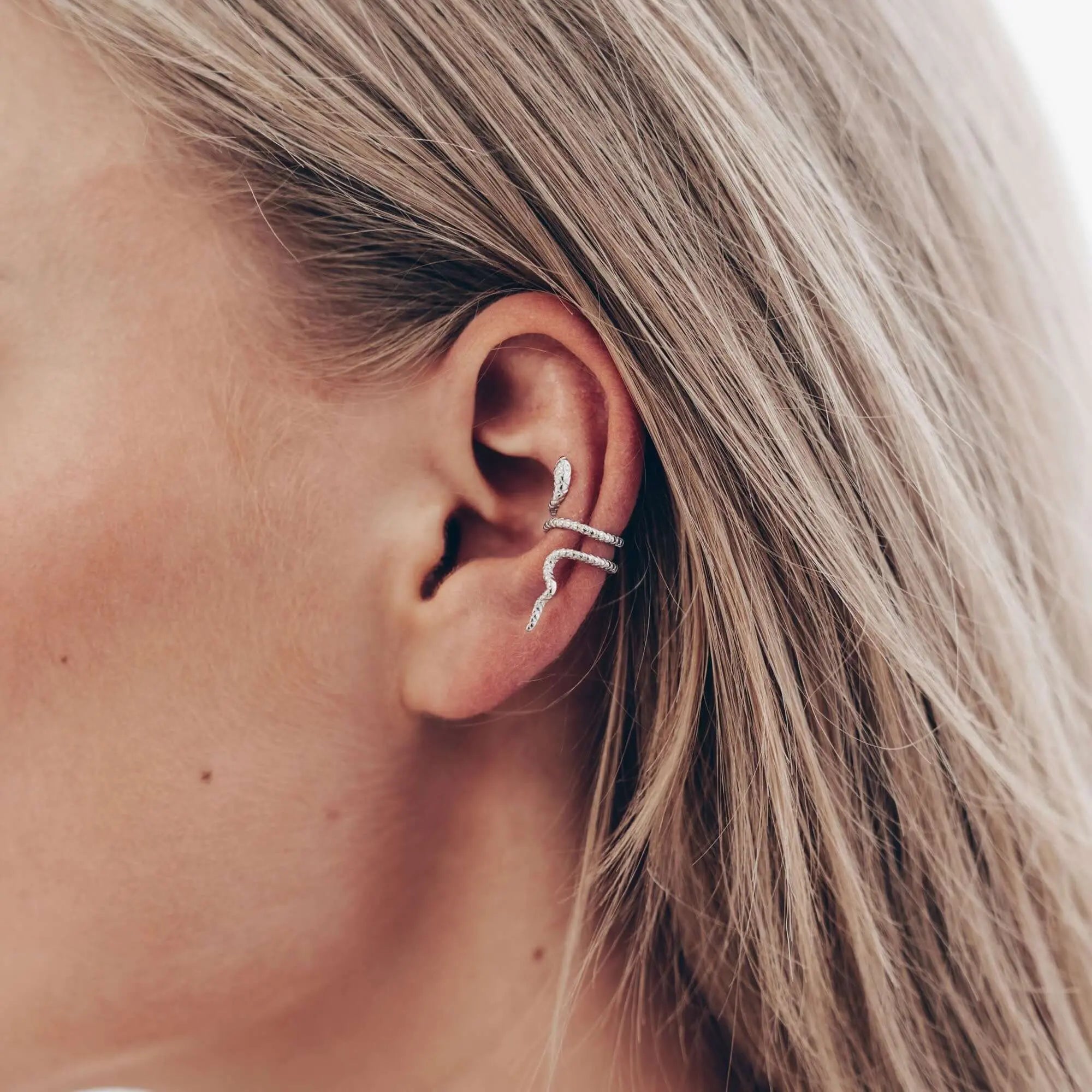Schlange Ear Cuff • 925 Sterling SIlberVielringVielringSchlange Ear Cuff • 925 Sterling SIlber