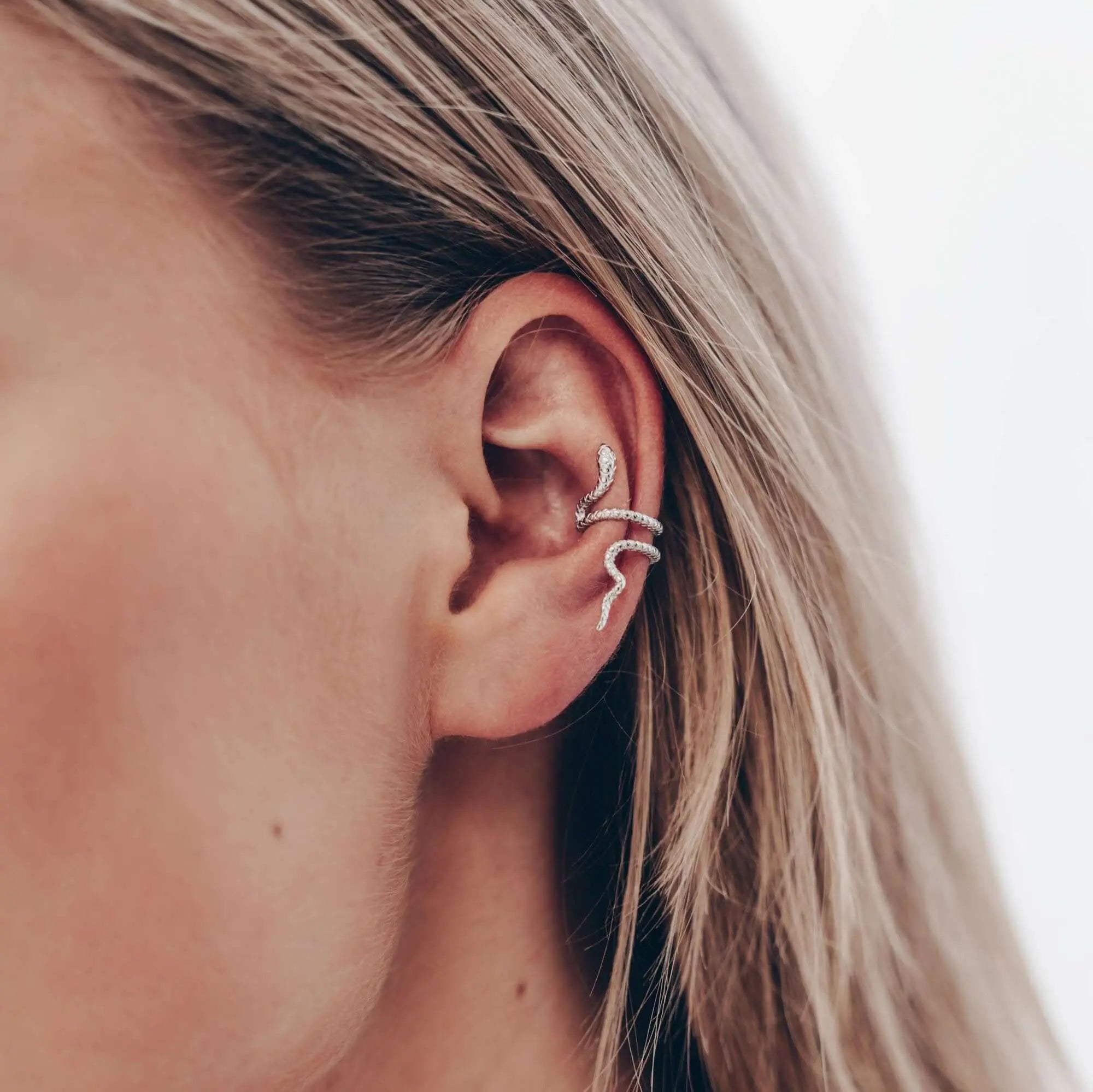 Schlange Ear Cuff • 925 Sterling SIlberVielringVielringSchlange Ear Cuff • 925 Sterling SIlber