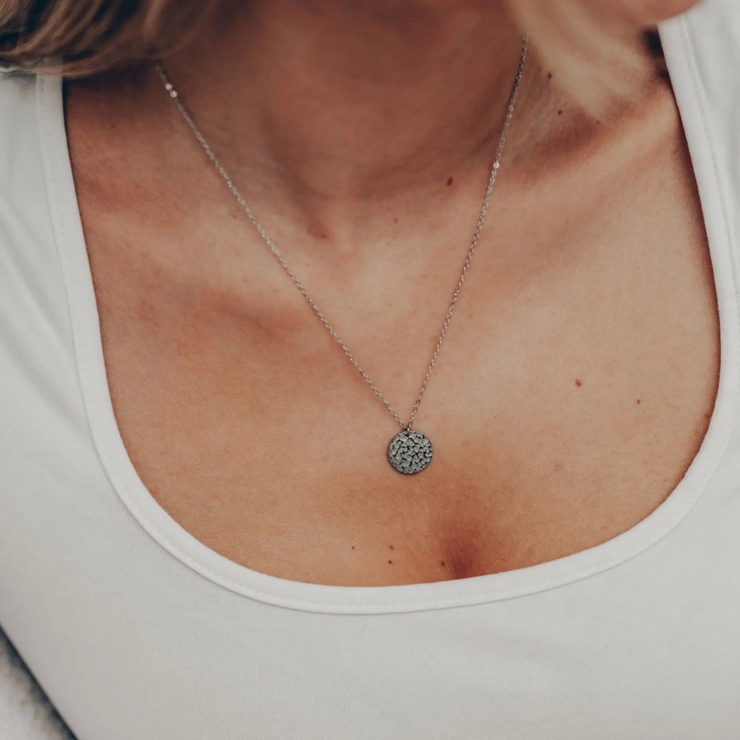 18k Silber Mond Halskette Vielring
