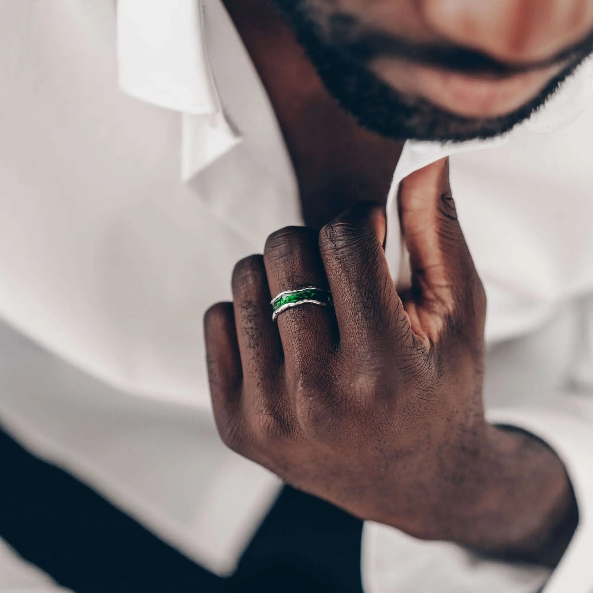 Stone Ring • 925 Sterling Silber Vielring
