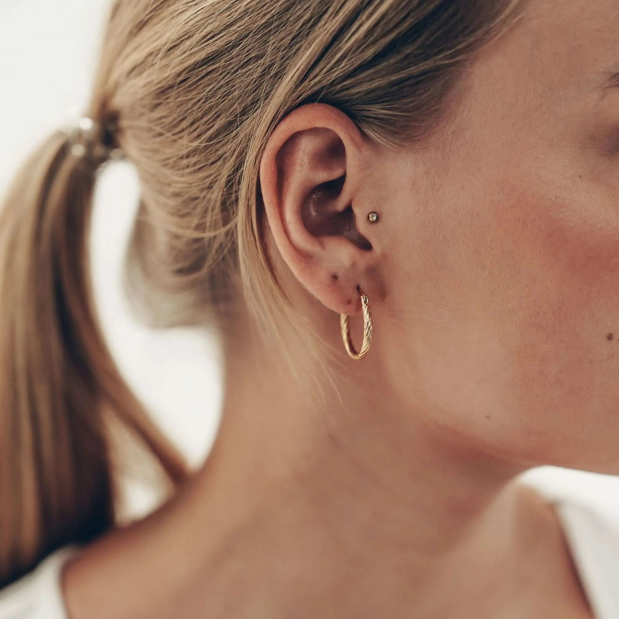 Gedrehte Creolen • 925 Sterling Silber Vielring