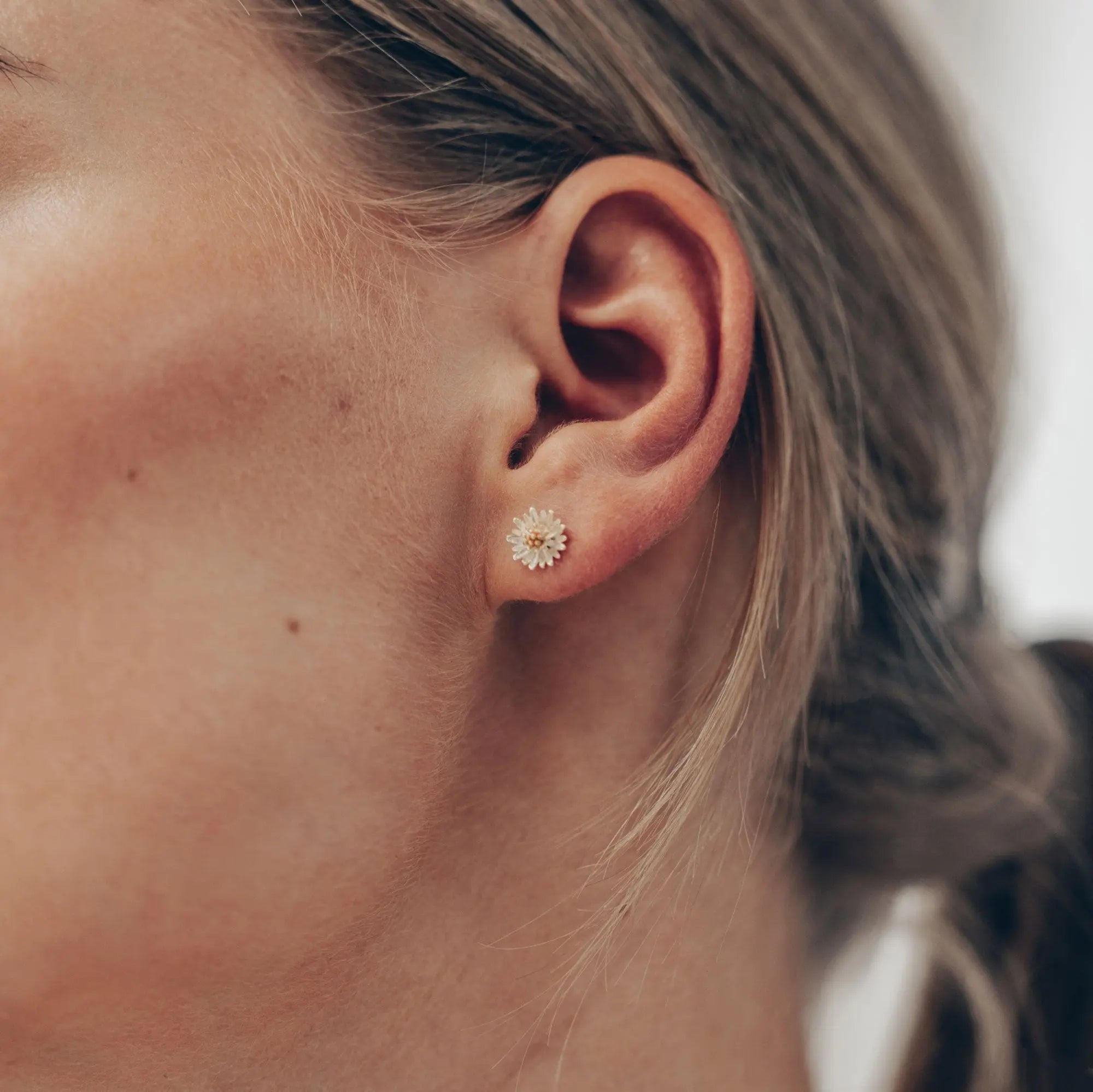 Blumen Ohrstecker • 925 Sterling Silber Vielring
