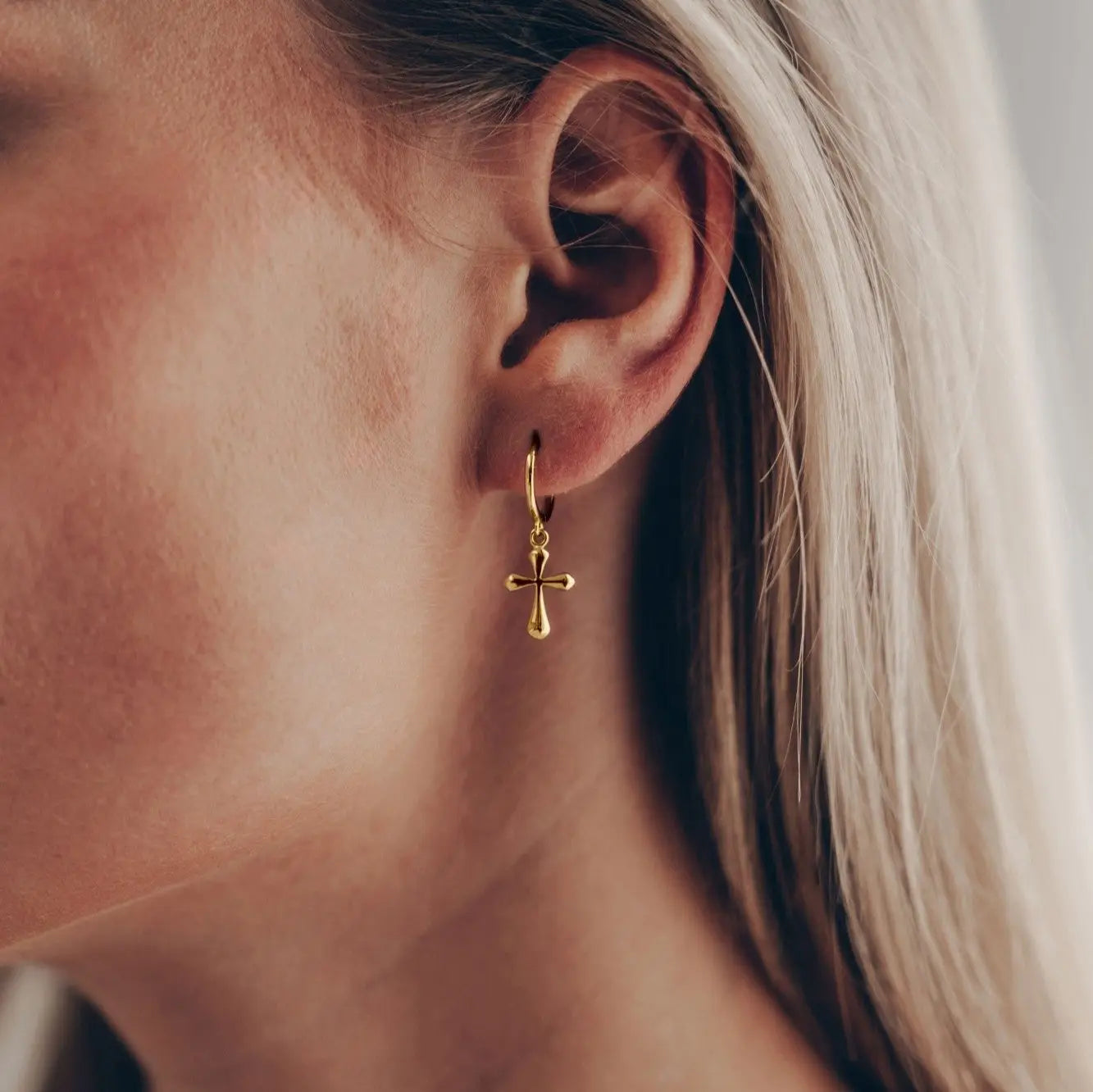 Kreuzanhänger Creolen • 925 Sterling Silber Vielring