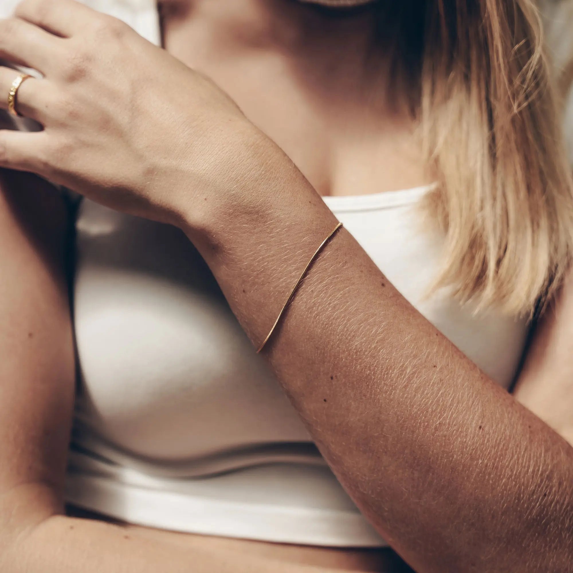Dünnes Armband • Edelstahl Vielring
